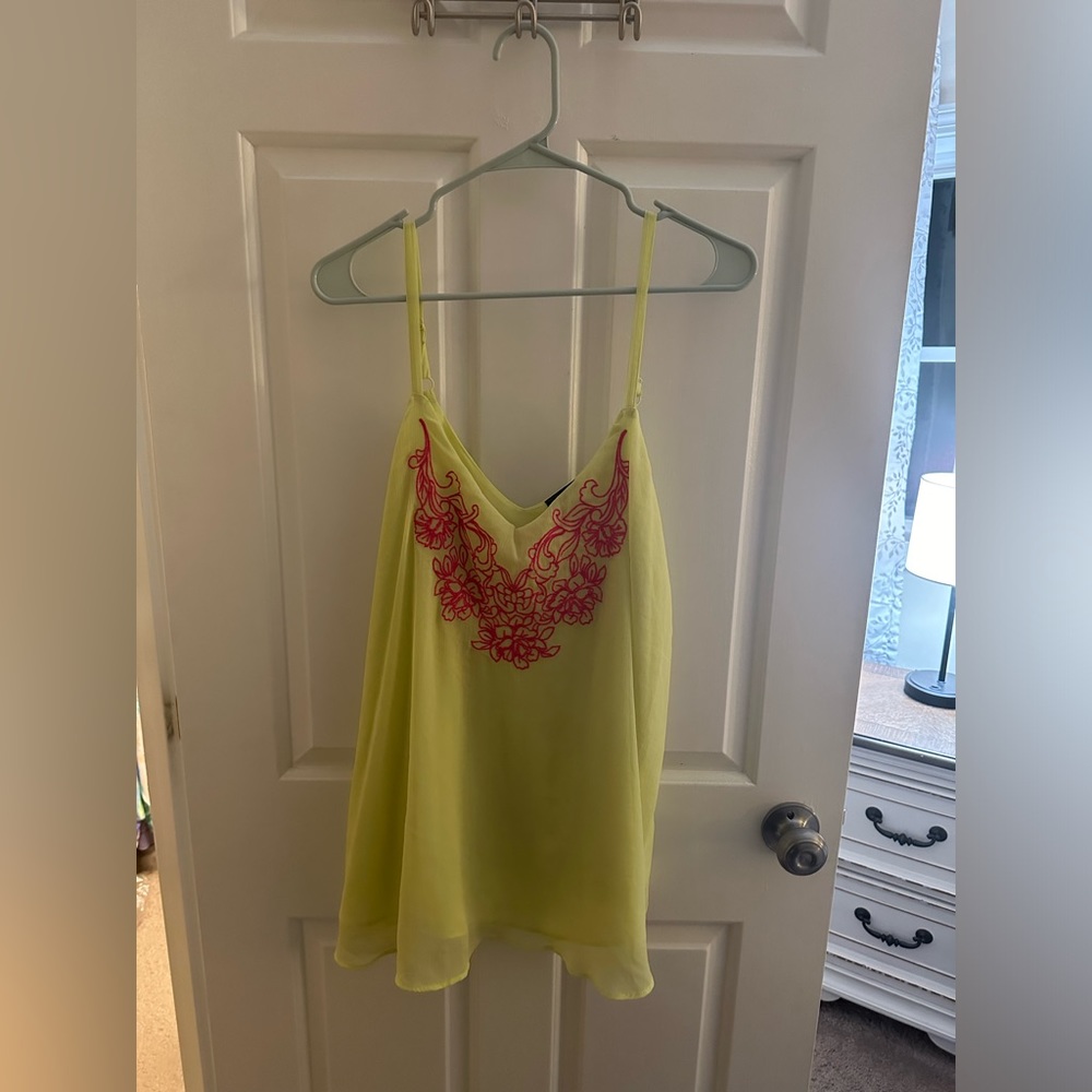 Torrid Size 2X Yellow & Pink Swing Cami